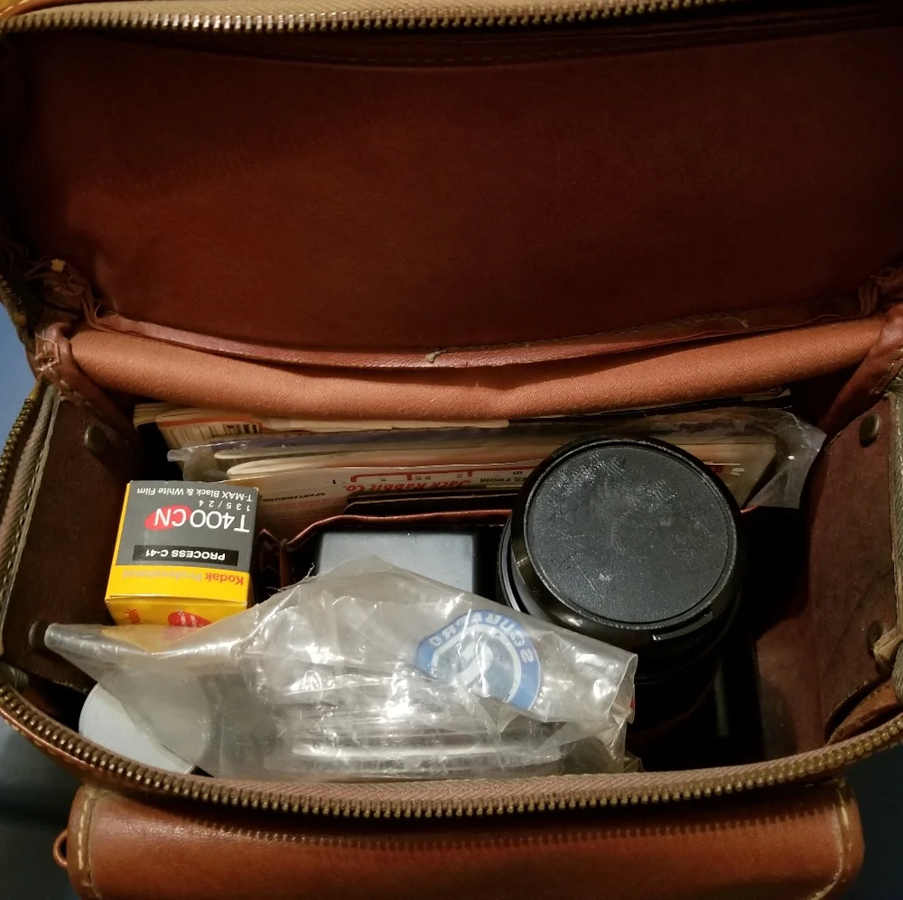 Antique Camera Accessories Bag